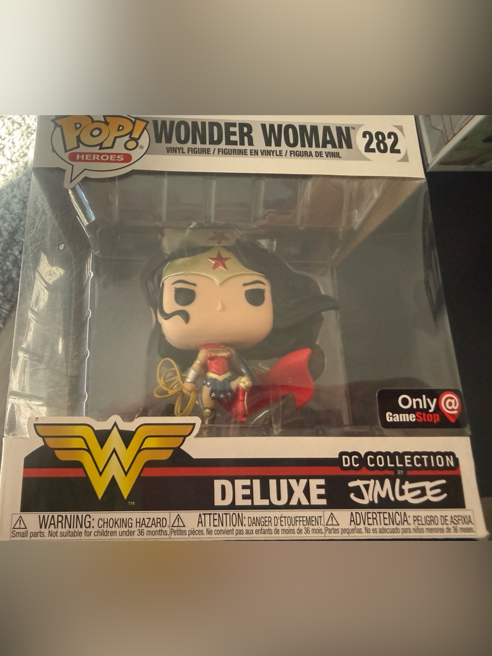 Funko Pop! Heroes Deluxe Wonder Woman Vinyl Figure - Red, Gold, Blue